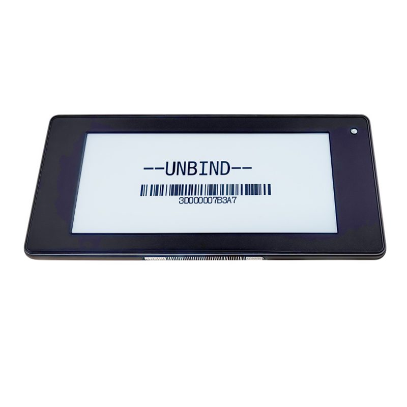 Étiquette électronique pour étagères Black Shell de 2,9 pouces